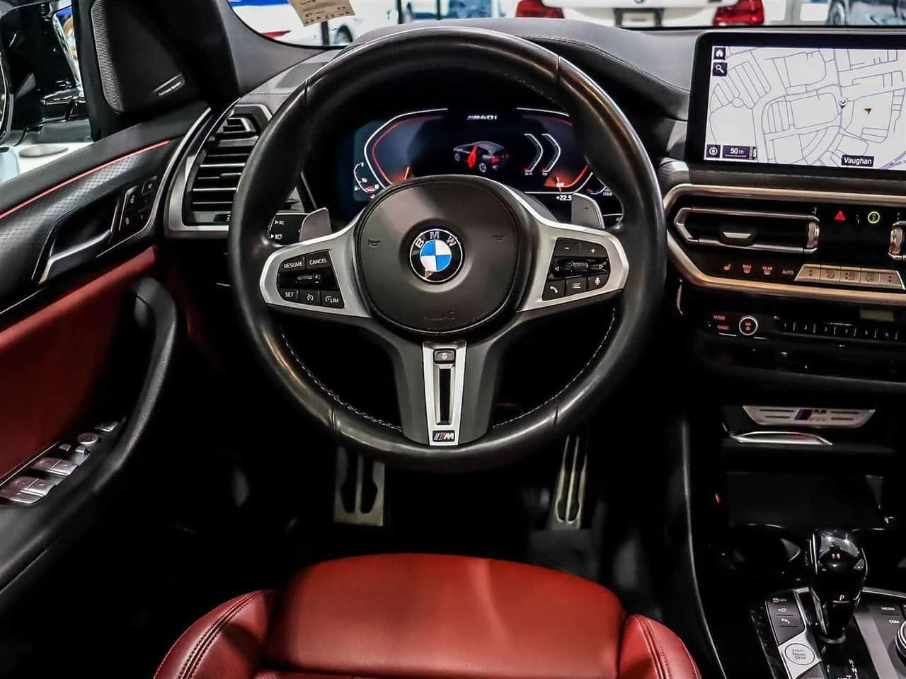 BMW X3 | HARMAN KARDON | HUD | 360 | ЧЕРВЕН САЛОН | , снимка 9 - Автомобили и джипове - 54307359