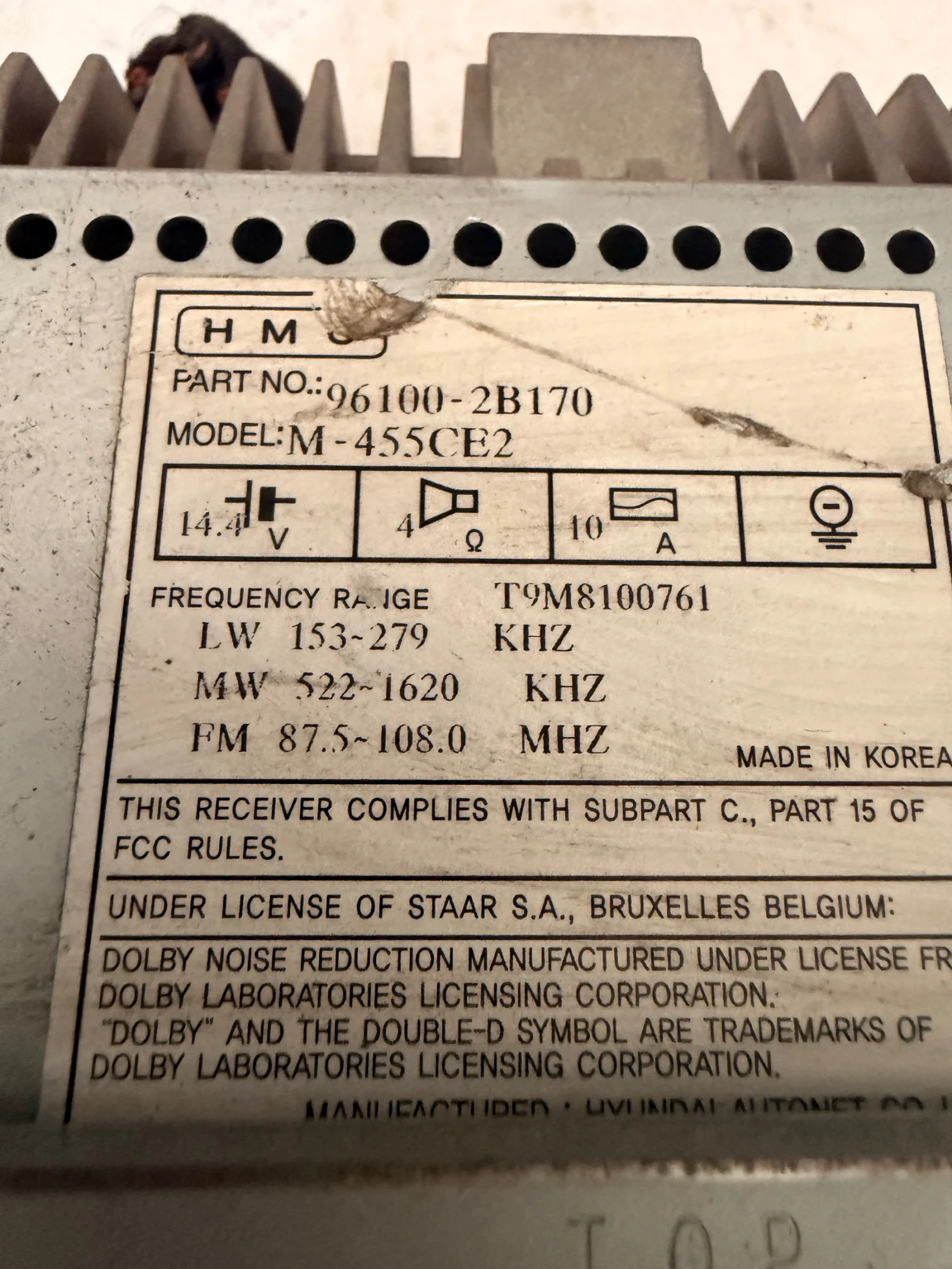 96100-2B170 ����� CD HYUNAI SANTA FE 2 2008  96100-2B170 | Mobile.bg � ����������� 3