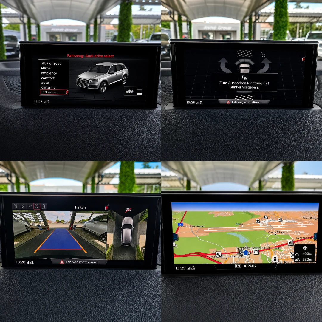 Audi SQ7 7МЕСТА/NIGHT/DISTRON/BOSE/PANO/360KAMERA/KEYLES/LI, снимка 13 - Автомобили и джипове - 55835269