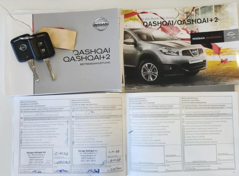 Nissan Qashqai + 2 2.0i-141к.с EURO5b-4x4-7места-ШВЕЙЦАРИЯ, снимка 9 - Автомобили и джипове - 48968888