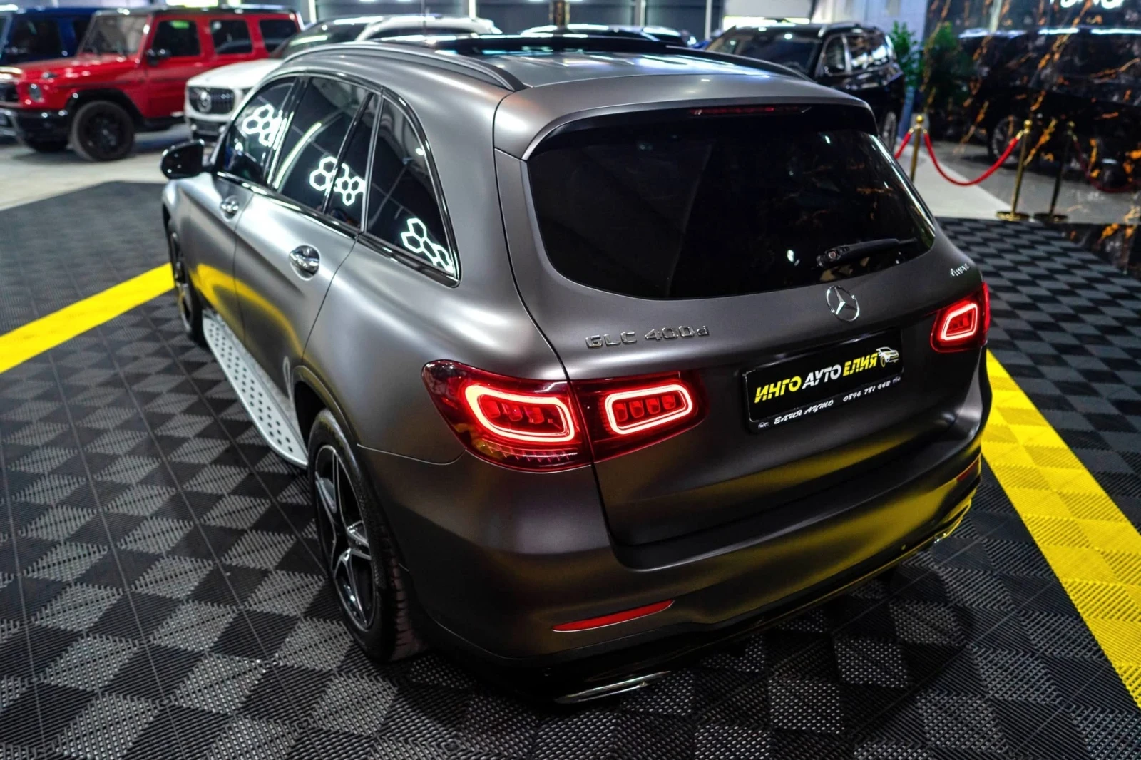 Mercedes-Benz GLC 400 D 4MATIC AMG LINE ПАНО BURM HUD 360 ЛИЗИНГ 100%, снимка 7 - Автомобили и джипове - 54477021