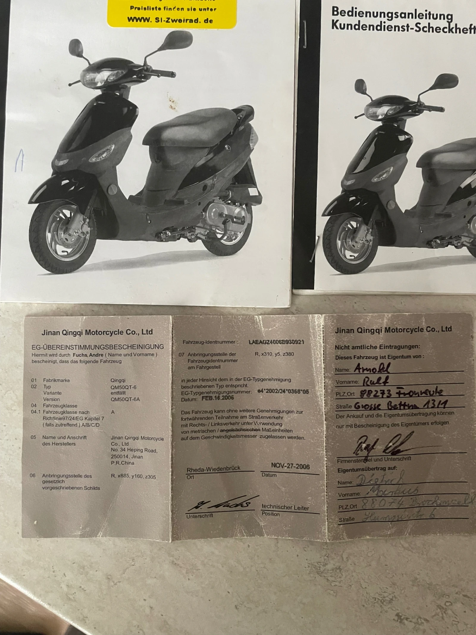 Jinlun JL 50 марка Rex Rs450 49cc 4t - изображение 9