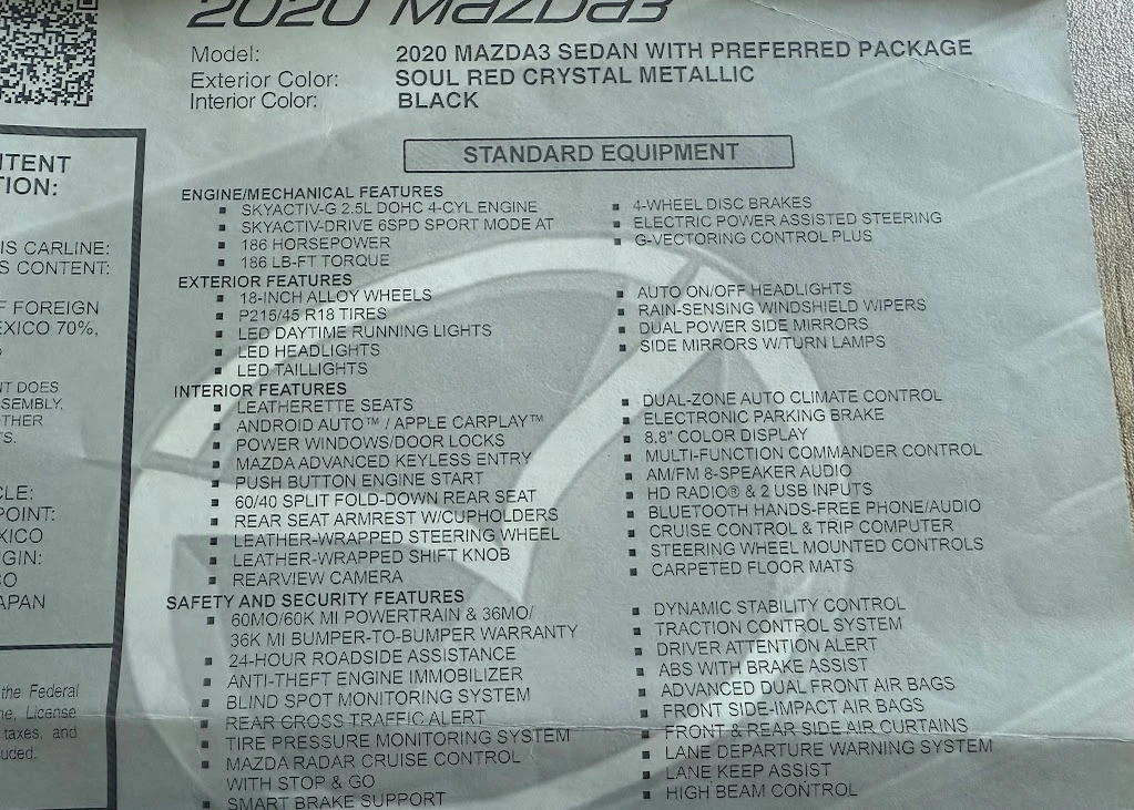 Mazda 3 SKYACTIV-G-2.5LDOHC 4-CYL PREFERRED | Mobile.bg   15