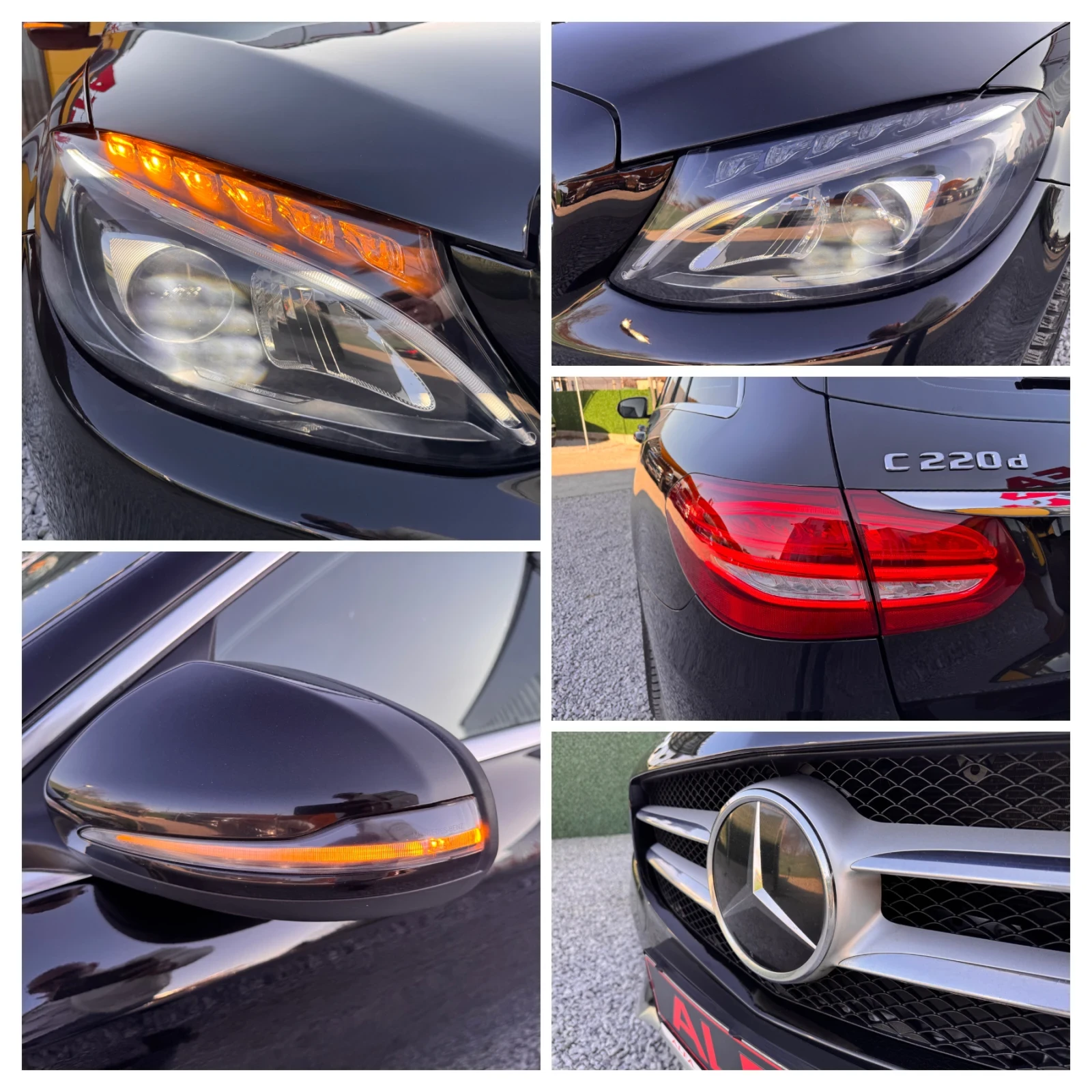 Mercedes-Benz C 220 d/AMG/9G/КАМЕРА/ДИСТРОНИК/ТОП ВИЗИЯ/НОВА///, снимка 11 - Автомобили и джипове - 53821403