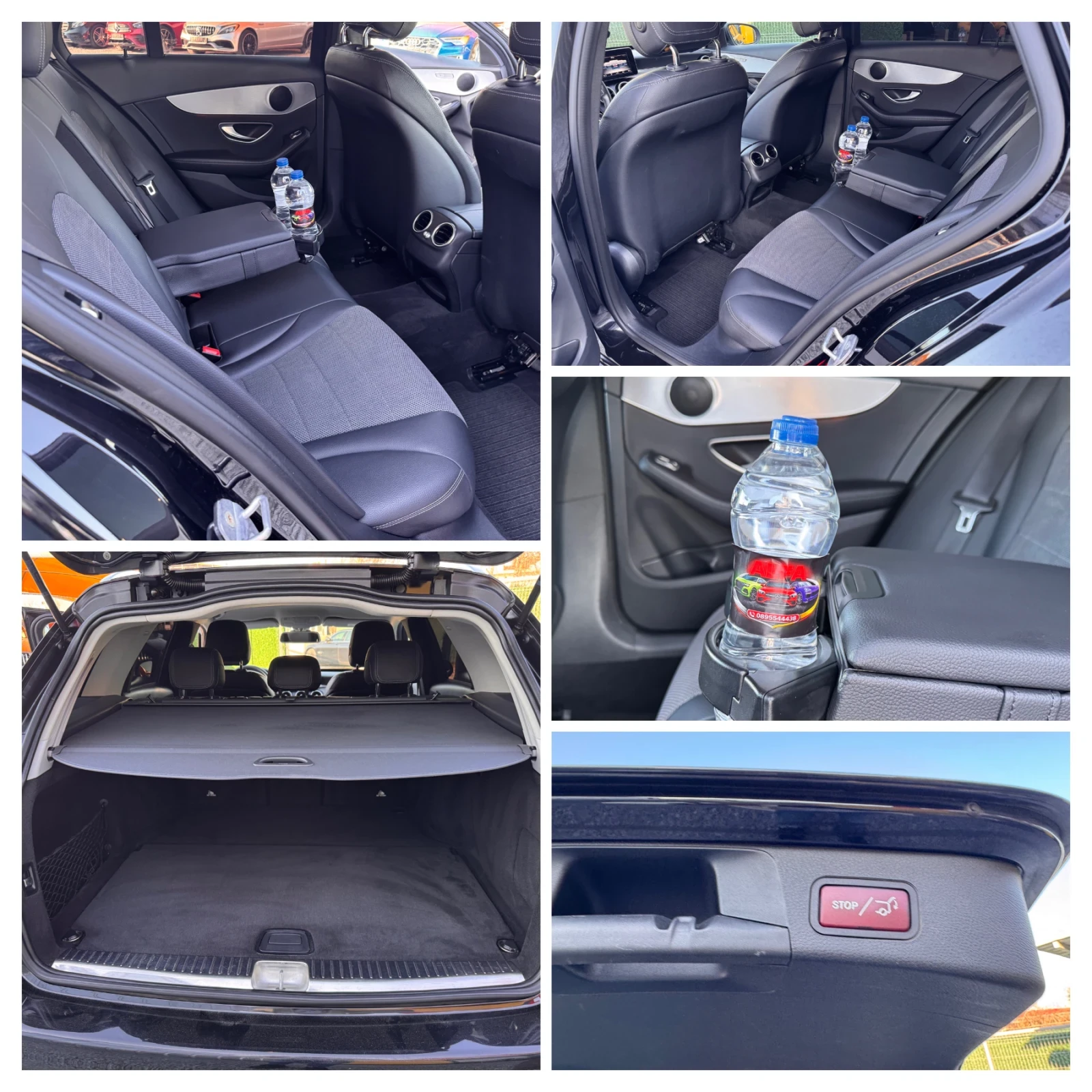 Mercedes-Benz C 220 d/AMG/9G/КАМЕРА/ДИСТРОНИК/ТОП ВИЗИЯ/НОВА///, снимка 13 - Автомобили и джипове - 53821403