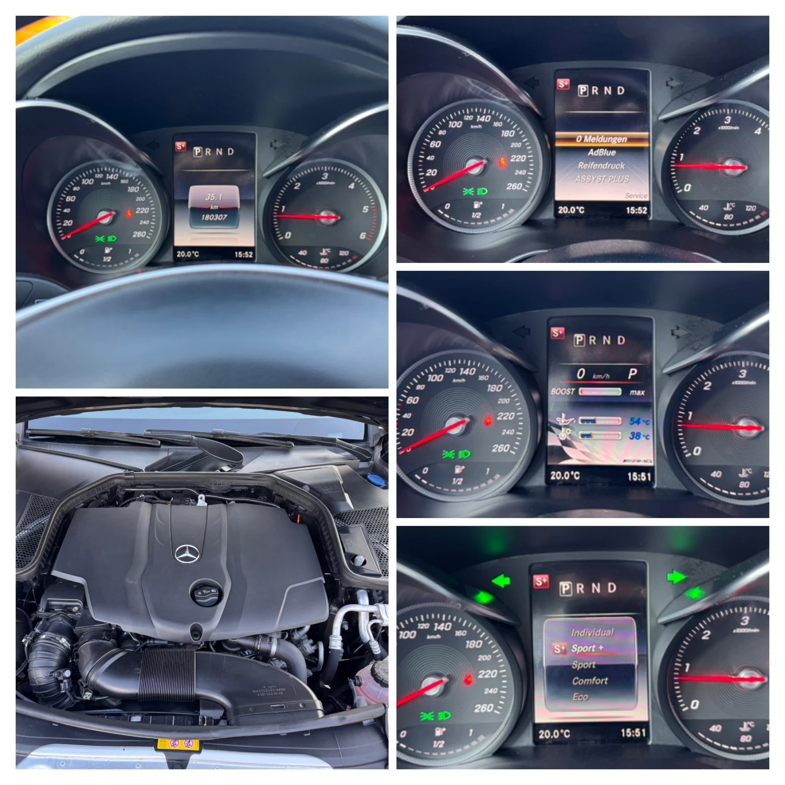 Mercedes-Benz C 220 d/AMG/9G/КАМЕРА/ДИСТРОНИК/ТОП ВИЗИЯ/НОВА///, снимка 17 - Автомобили и джипове - 53821403