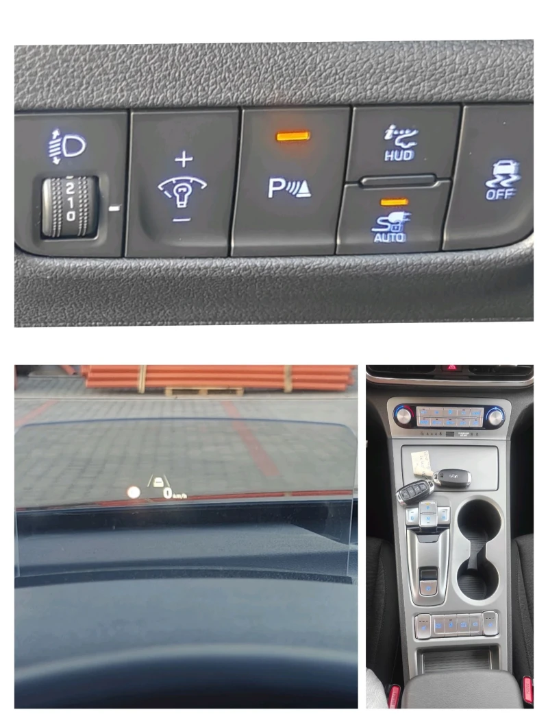 Hyundai Kona Prime/64kwh/HUD/Термопомпа/Сервизна книжка, снимка 11 - Автомобили и джипове - 52711261