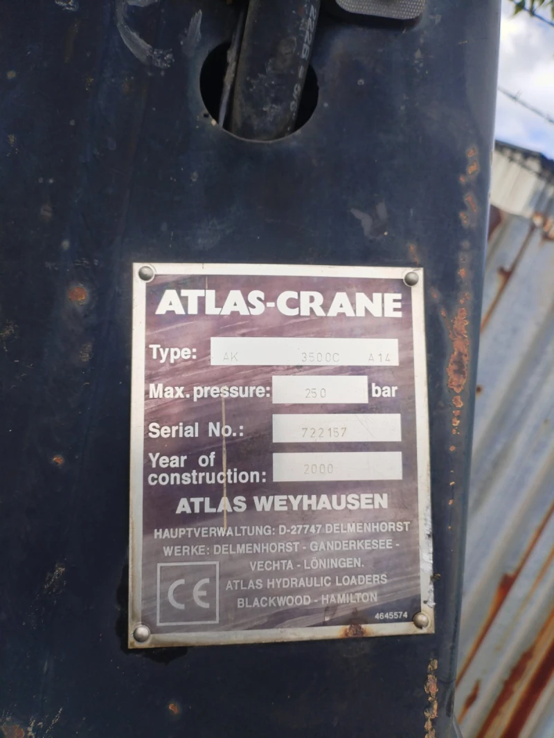 Mercedes-Benz 0309 Кран Atlas - 3.3т., снимка 2 - Камиони - 52232922