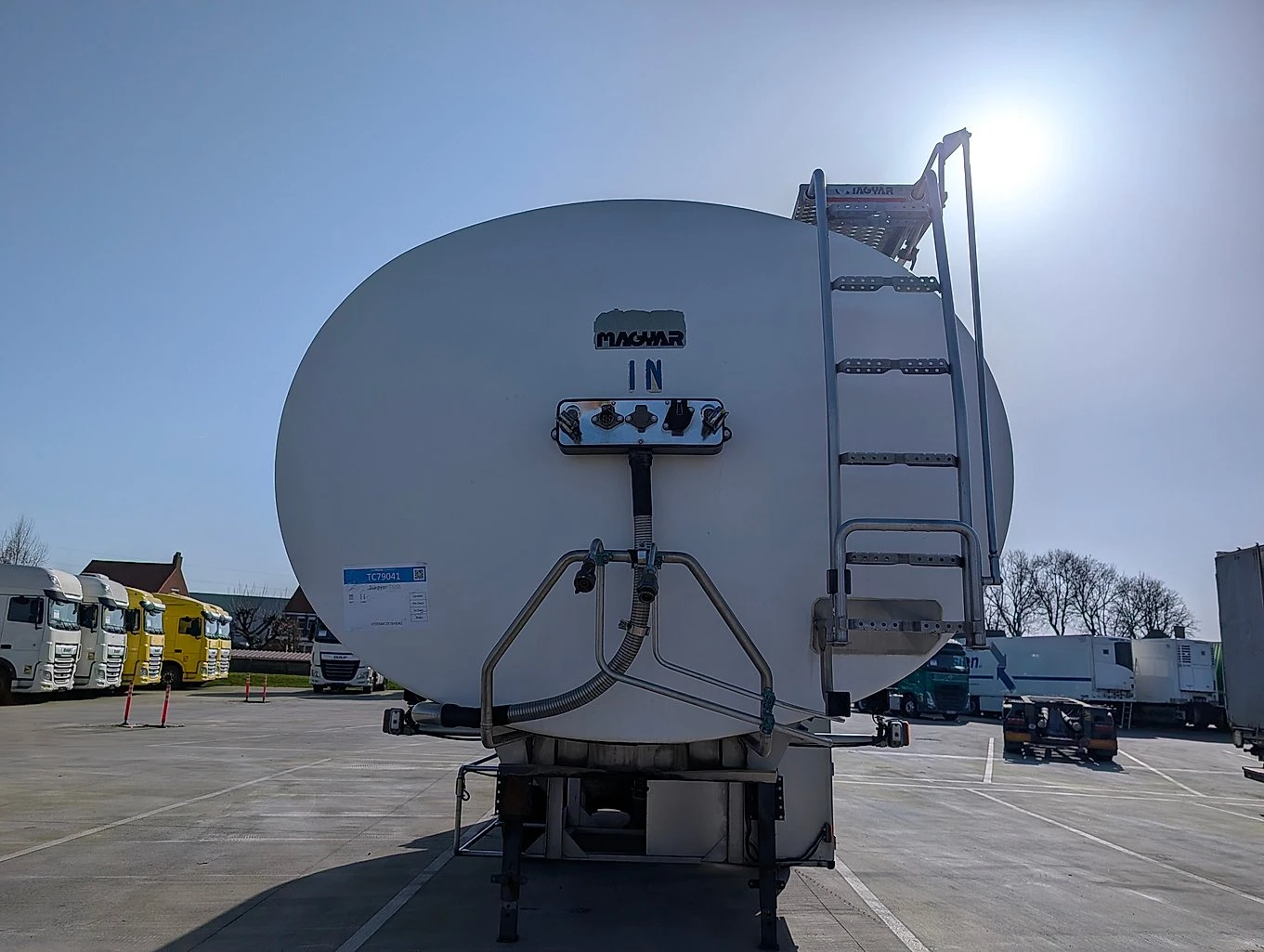 Полуремарке MAGYAR 24000 литра/МЛЯКО, снимка 5 - Ремаркета - 53843078