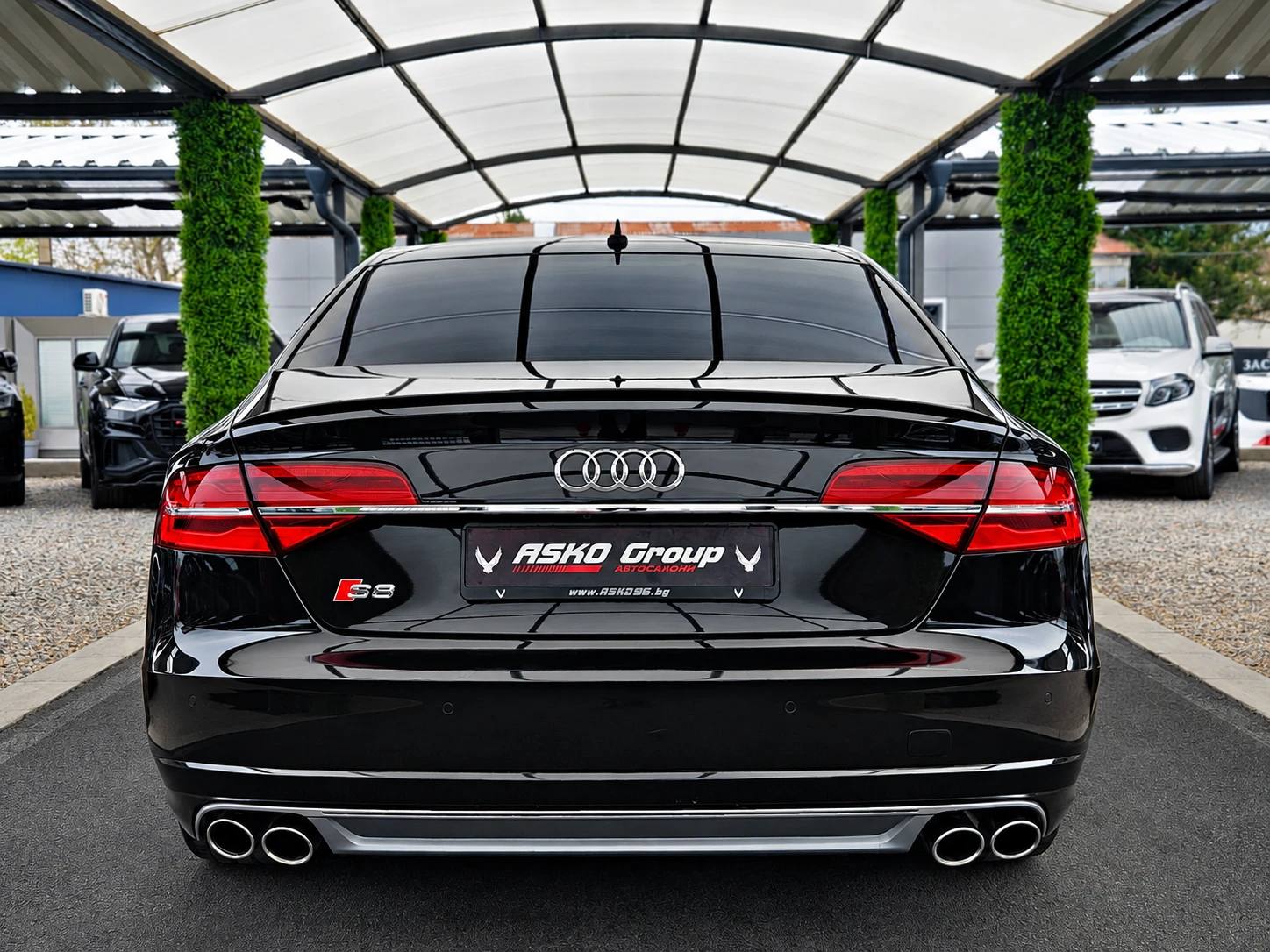 Audi S8 PLUS/ABT700PS/MATRIX/360CAM/DISTR/МАСАЖ/ОБДУХ/ВАКУ, снимка 6 - Автомобили и джипове - 54258063