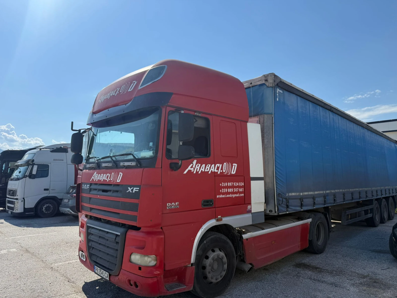 Daf XF 105 + РЕМАРКЕ ШМИТЦ, снимка 6 - Камиони - 54450813