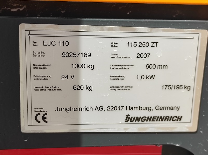 Електрокар Jungheinrich Високоподемна-3.3м, Стакер- 3 броя, снимка 9 - Индустриална техника - 41558332