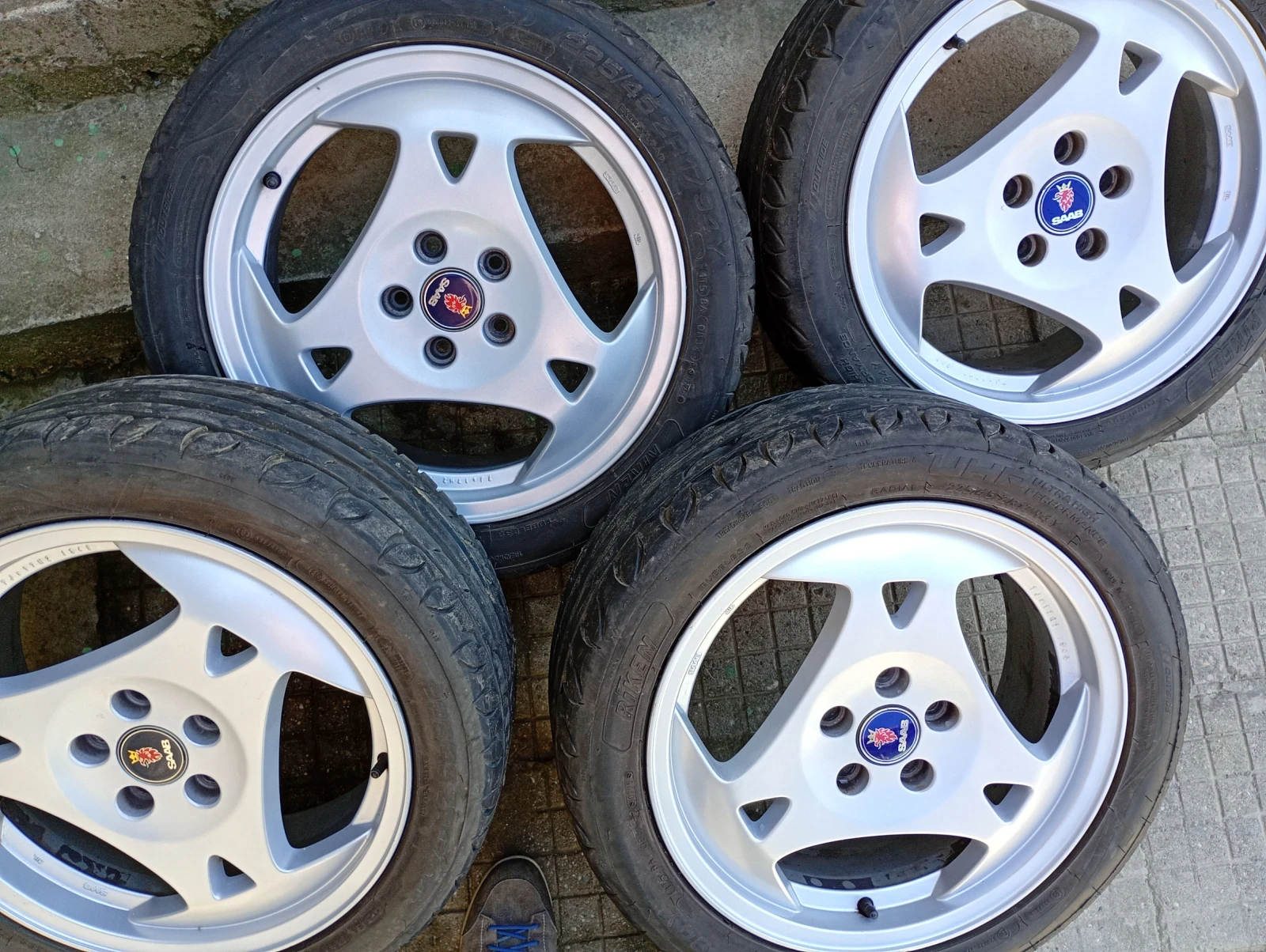 Гуми с джанти Riken 225/45R17, снимка 6 - Гуми и джанти - 54184772