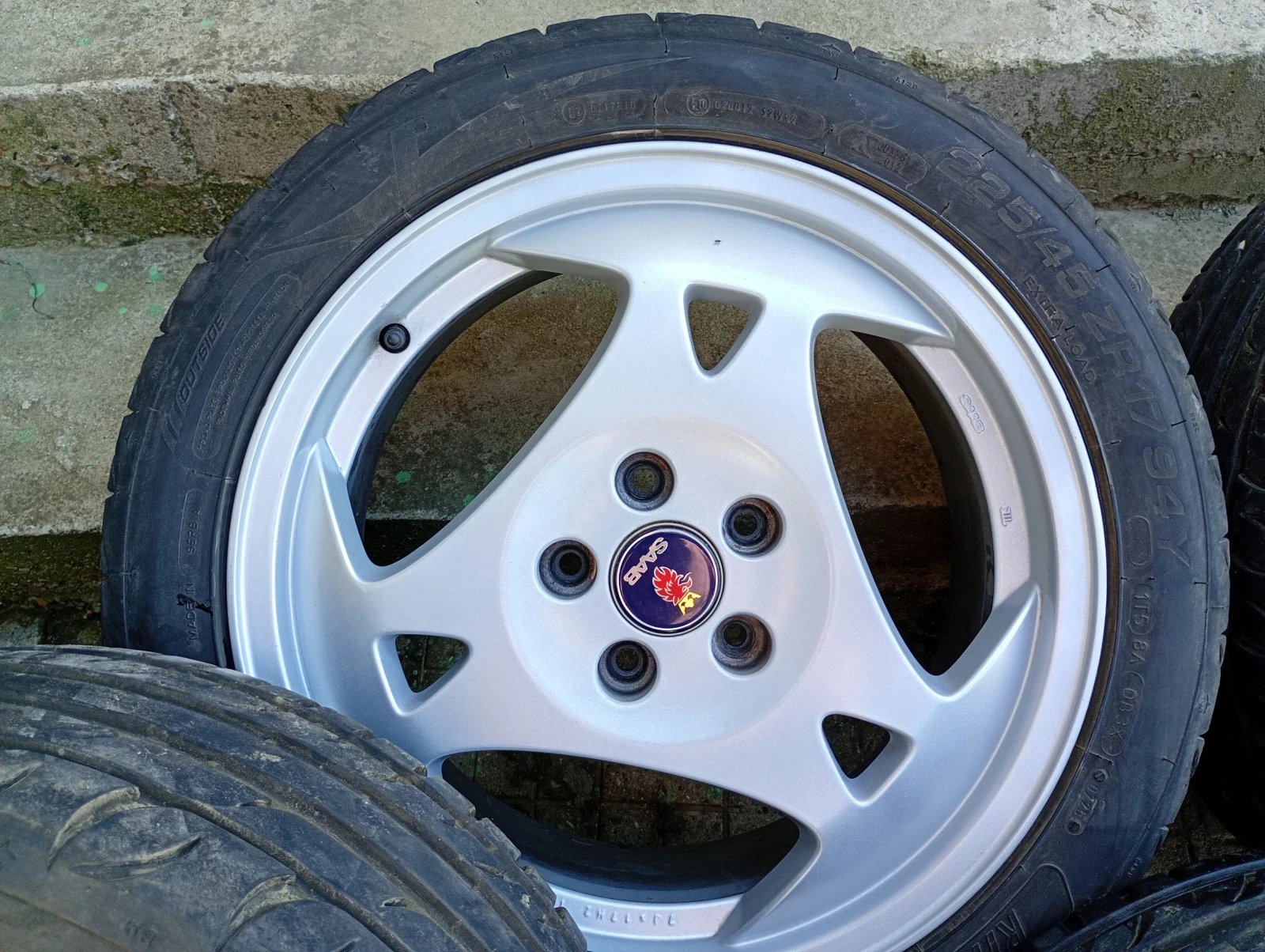 Гуми с джанти Riken 225/45R17, снимка 3 - Гуми и джанти - 54184772