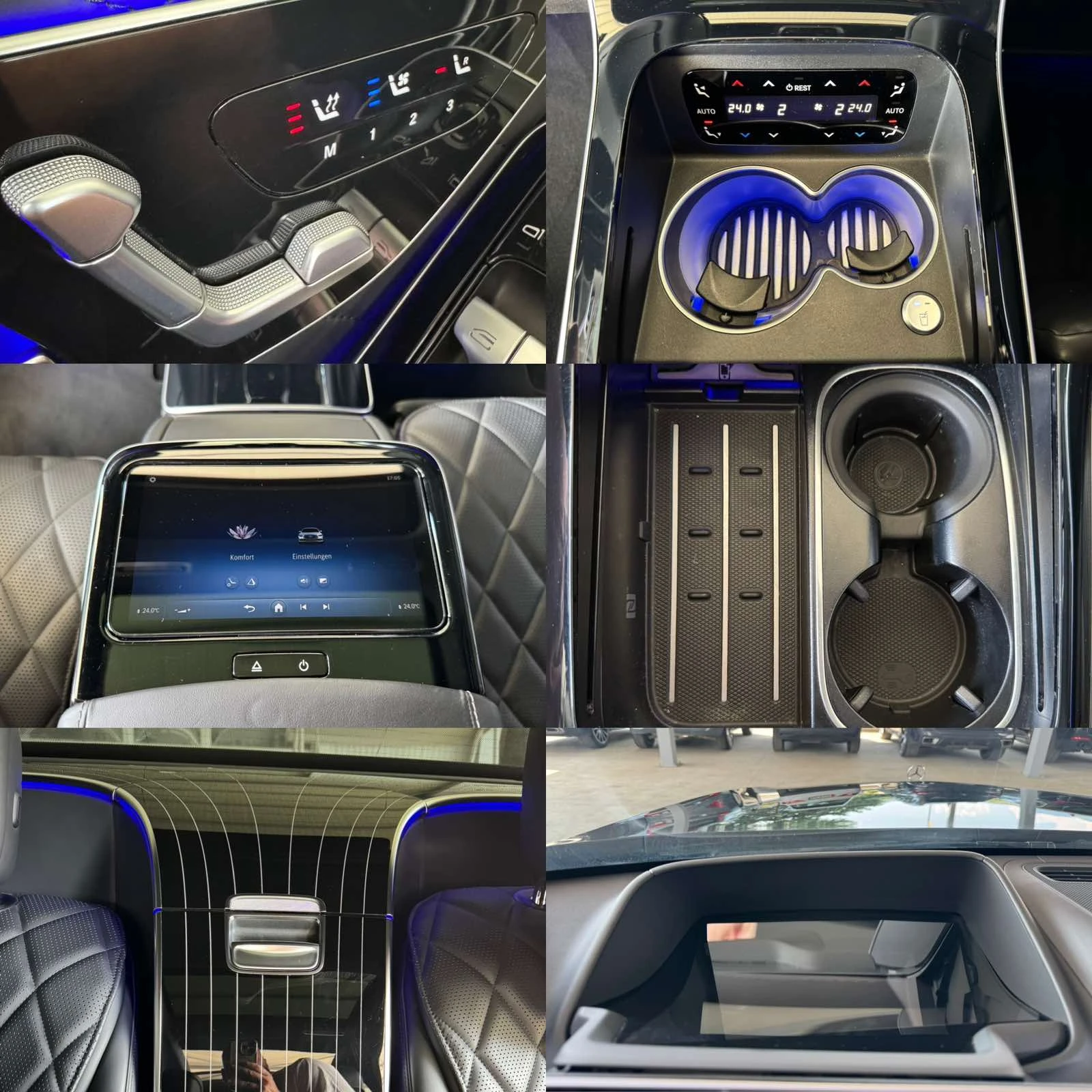 Mercedes-Benz S 400 d* 330ps* L* 4M* AMG Line* VIP* Designo* Head Up* , снимка 15 - Автомобили и джипове - 55146136