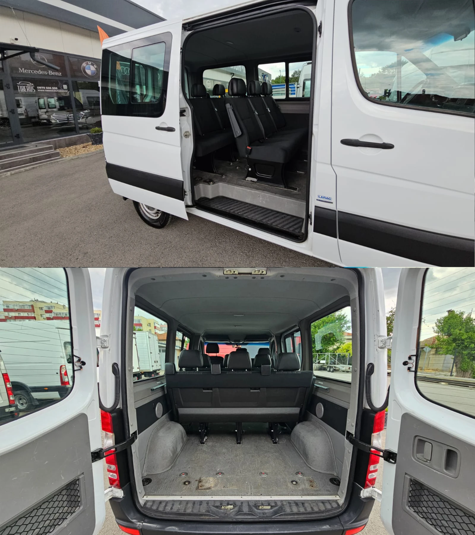 Mercedes-Benz Sprinter 2.2CDi 130HP 6SP CH-9 МЕСТА-ИСТОРИЯ-ЛИЗИНГ, снимка 15 - Бусове и автобуси - 55265919