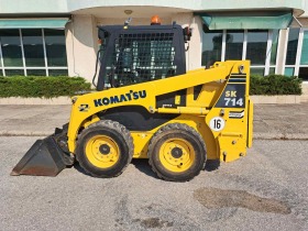 Мини челни товарачи Komatsu SK 714 кофа и вилици, снимка 2