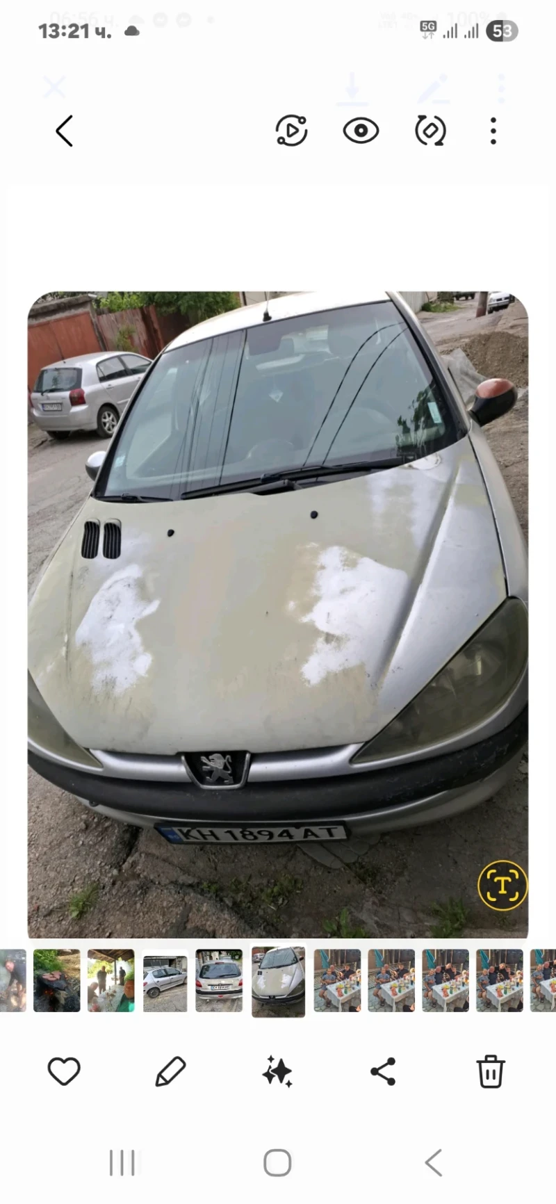 Peugeot 206 1.4 газ бензин