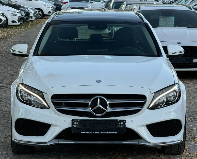 Mercedes-Benz C 220 2.2d-AMG-PREMIUM-4MATIC-9G-TRONIC-КАМЕРА-155Х.КМ!!, снимка 7 - Автомобили и джипове - 47896669