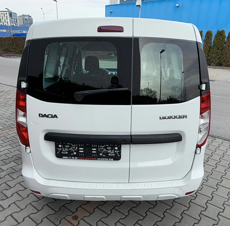 Dacia Dokker 1.5 DCI * ПЪТНИЧЕСКА* * КЛИМАТИК* Серв.книжка, снимка 5 - Автомобили и джипове - 48839943