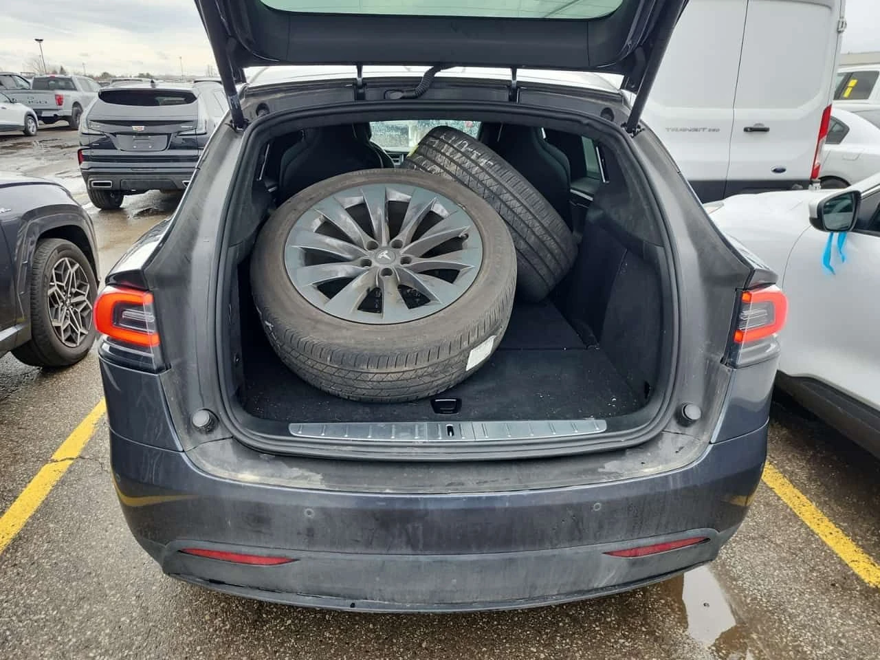 Tesla Model X 100D| АВТОПИЛОТ| 2 ЧИФТА ГУМИ С ДЖАНТИ| ПАНОРАМА| , снимка 12 - Автомобили и джипове - 54236031