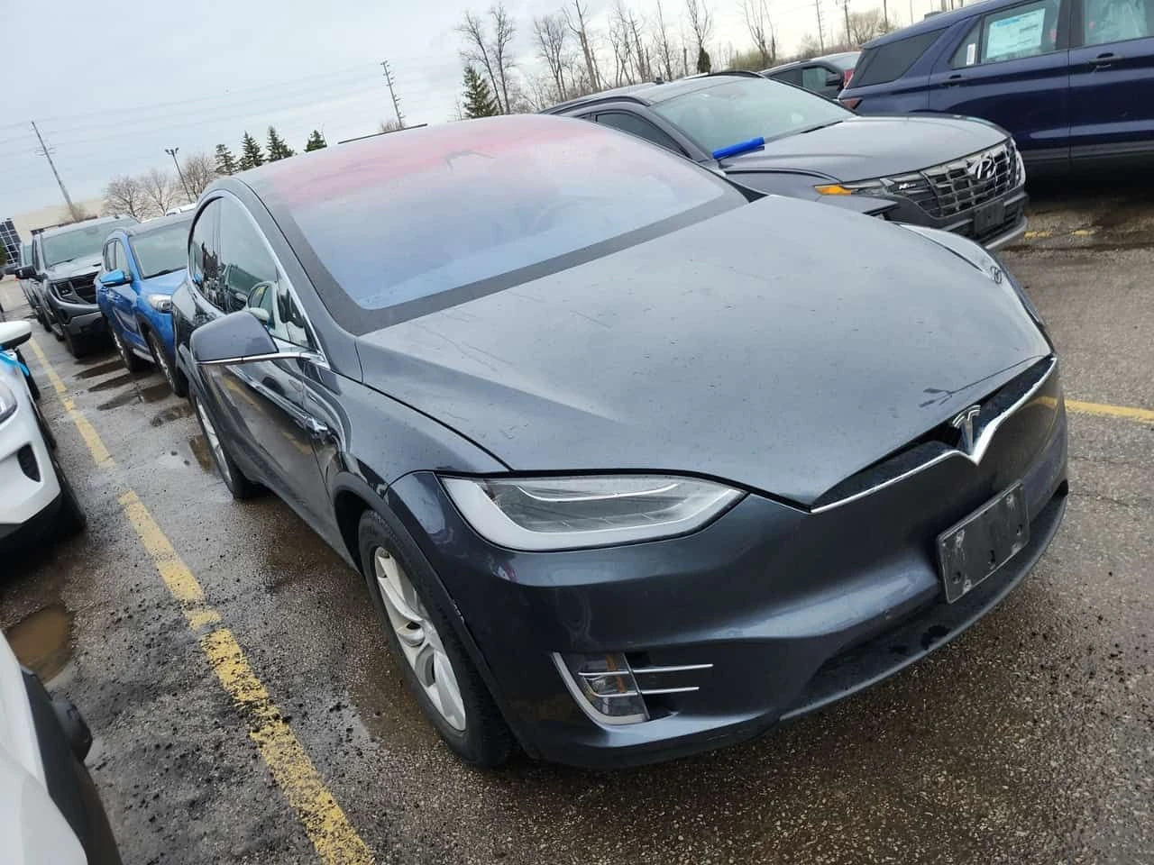 Tesla Model X 100D| АВТОПИЛОТ| 2 ЧИФТА ГУМИ С ДЖАНТИ| ПАНОРАМА| , снимка 2 - Автомобили и джипове - 54236031