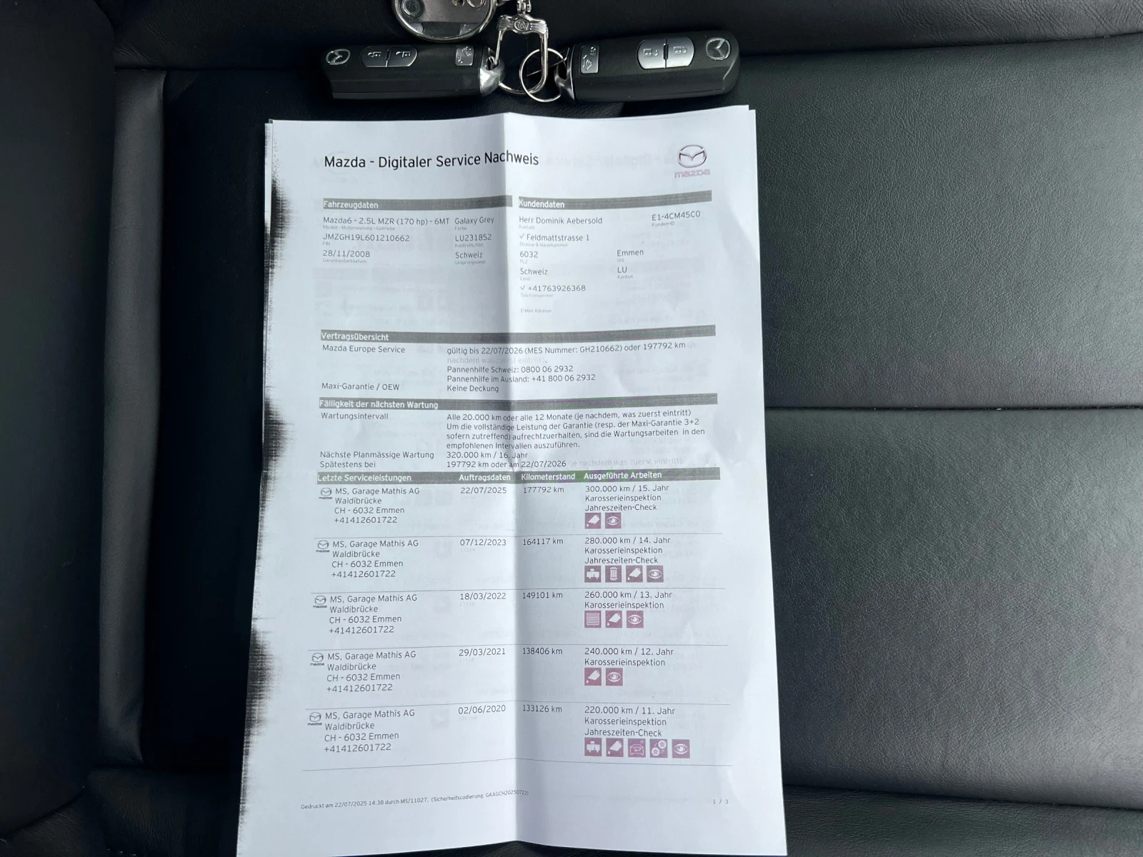 Mazda 6 2.5* ШВЕЙЦАРИЯ* НАВИ* BOSE* КОЖА* КСЕНОН* , снимка 15 - Автомобили и джипове - 54080858