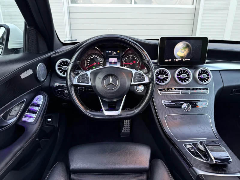Mercedes-Benz C 220 AMGLINE* DISTR* HEADUP* PANO* FULL* ЛИЗИНГ, снимка 8 - Автомобили и джипове - 51738981