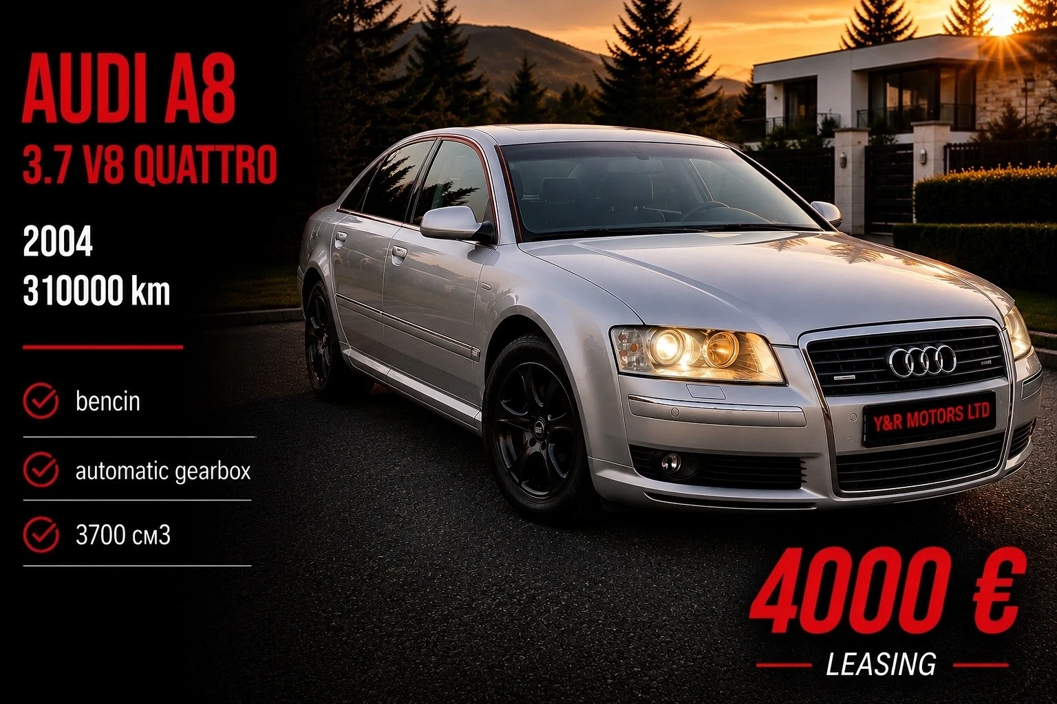 Audi A8 3.7 i V8 QUATTRO