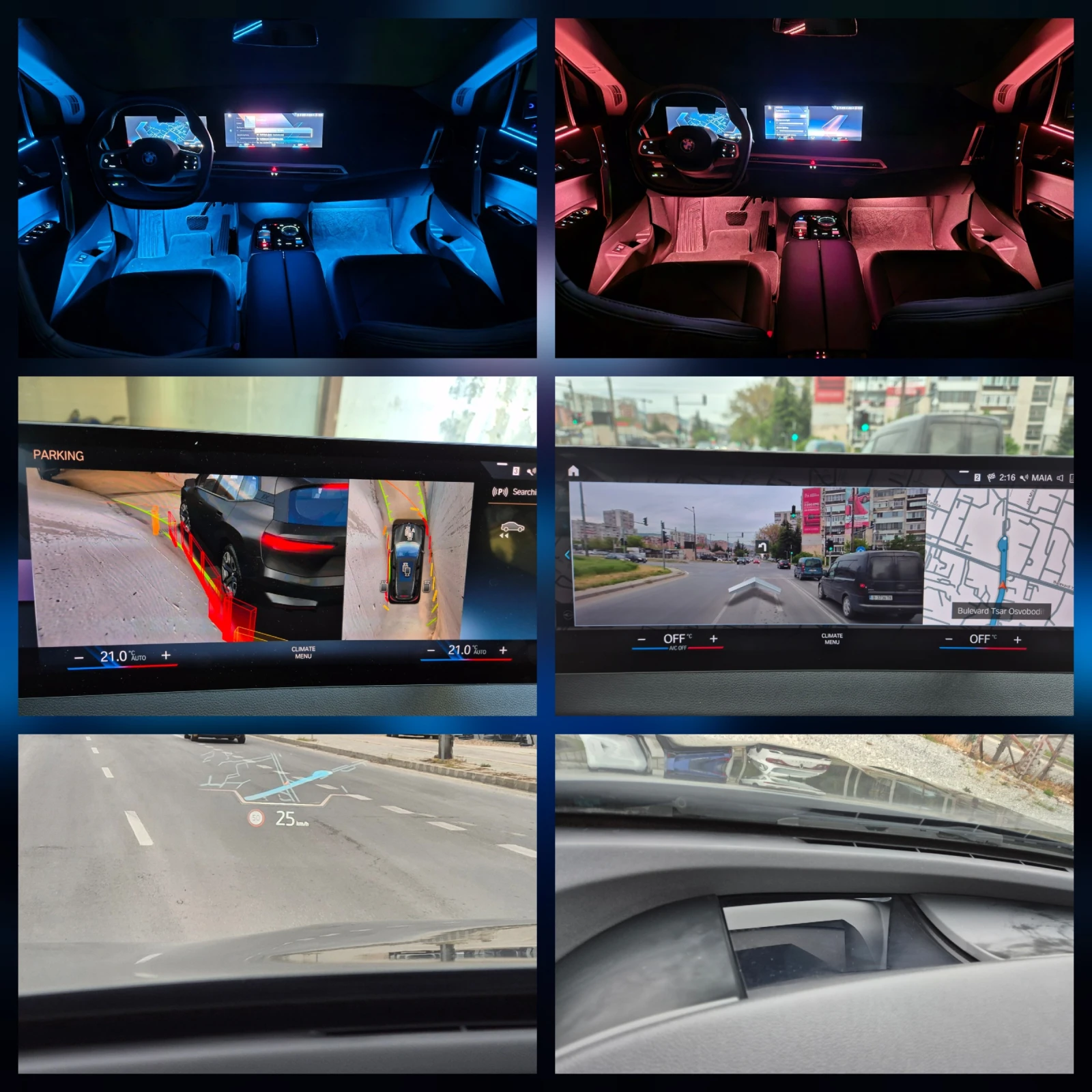 BMW iX 40-M-XDRIVE-HUD-LASER-HARMAN/KARDON-MASAJ-SOH-99%, снимка 14 - Автомобили и джипове - 54486556