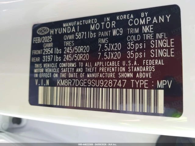 Hyundai Palisade CALLIGRAPHY NIGHT EDITION, снимка 9 - Автомобили и джипове - 55151551