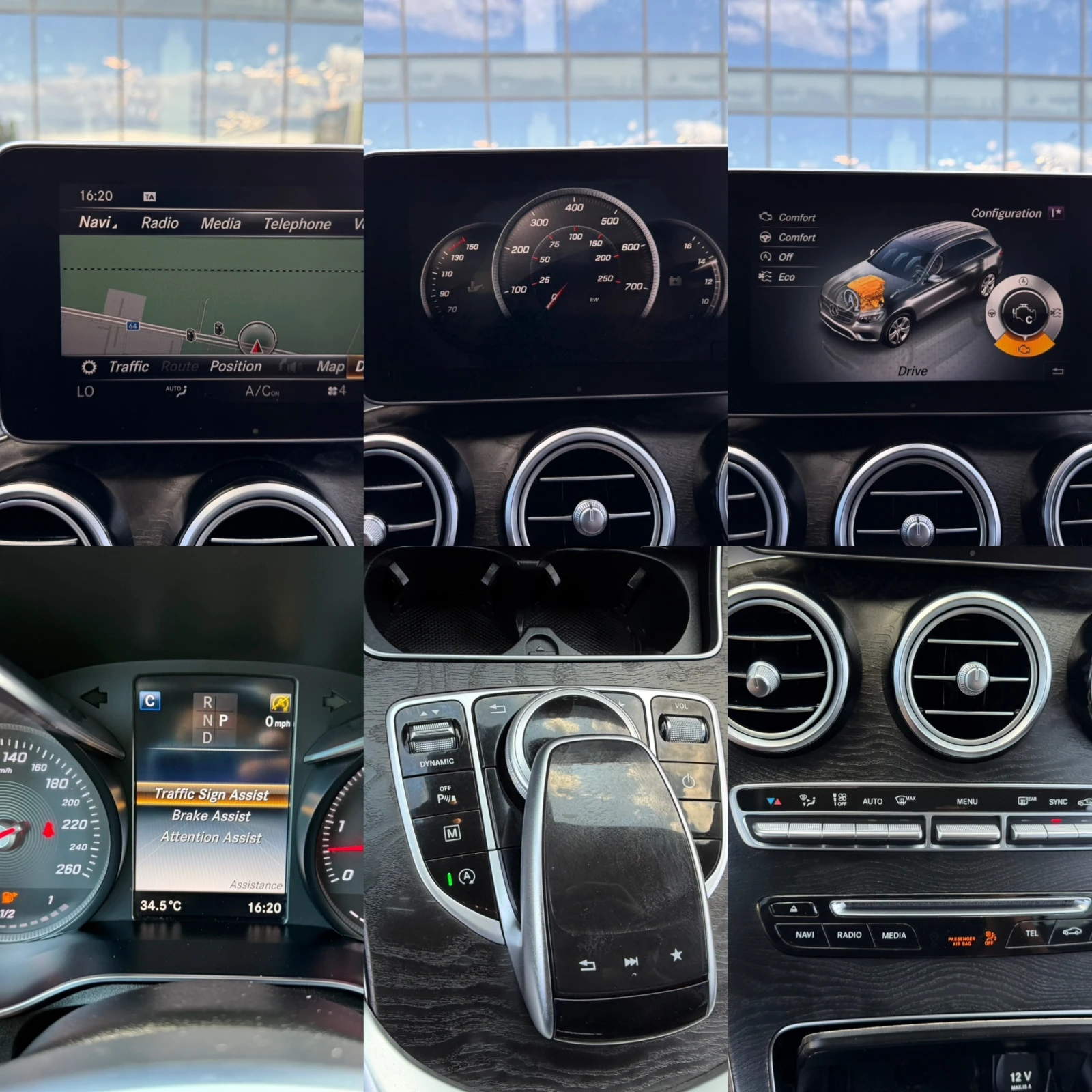 Mercedes-Benz GLC 350 AMG-ПОДГРЕВ-BURMASTER-NAVIGATION-ПАРКТРОНИК-ЕЛ.БАГ, снимка 13 - Автомобили и джипове - 55190399