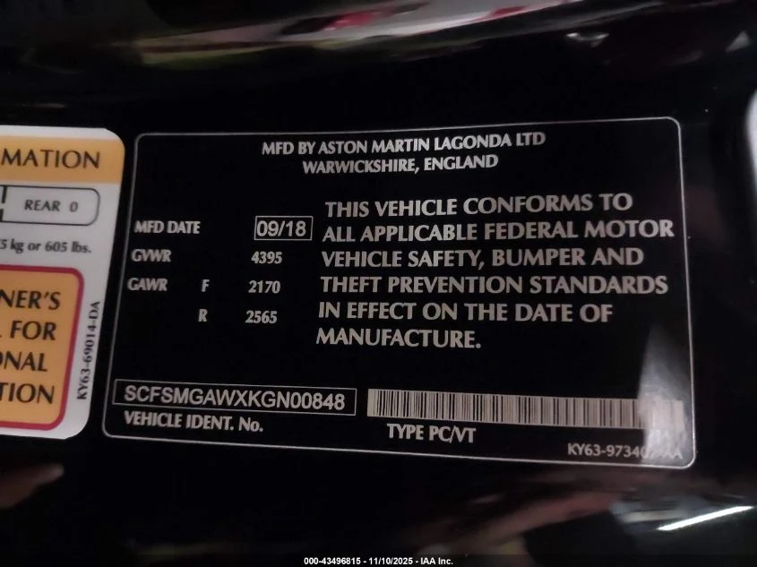 Aston Martin V8 Vantage 4.0L V-8 DI, DOHC, VVT, TURBO, 503HP Rear Wheel | Mobile.bg   14