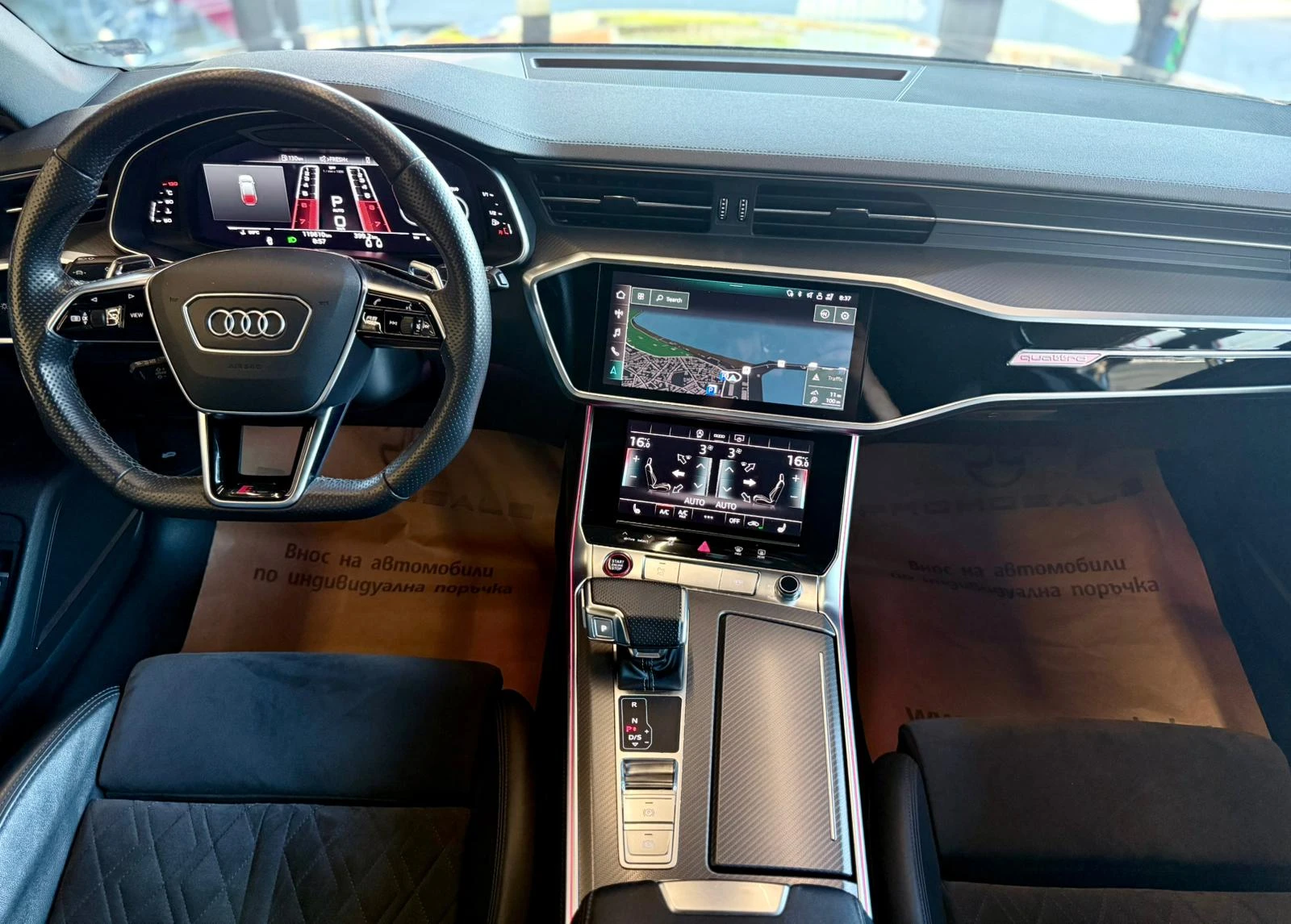 Audi Rs6 ABT* 800hp * Matrix* Black Edition* Pano* Лизинг, снимка 8 - Автомобили и джипове - 54683353