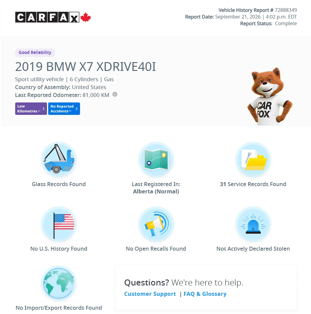 BMW X7 xDrive40i M Sport CARFAX ������� | 2019 | 86183 km | Mobile.bg � ����������� 13