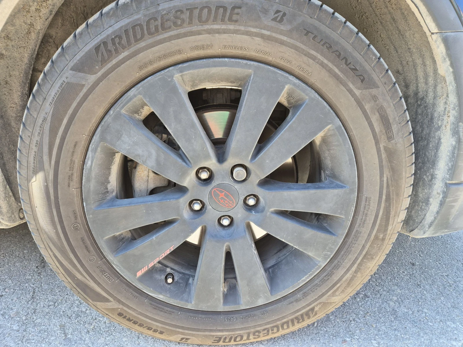 Гуми с джанти Bridgestone 255/55R18, снимка 2 - Гуми и джанти - 55427512