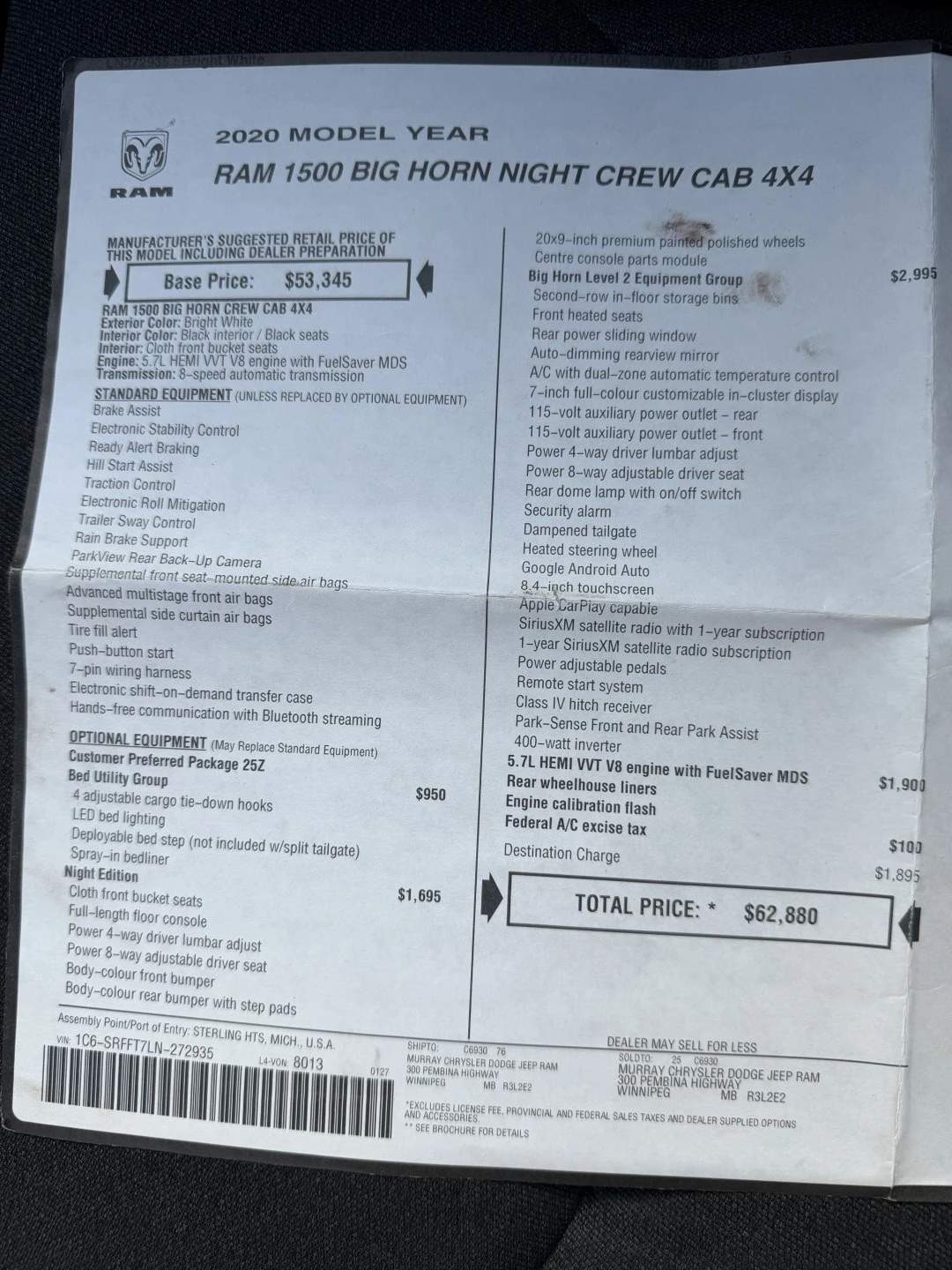 Dodge RAM 1500 Big Horn / Camera / Carfax / Автокредит , снимка 14 - Автомобили и джипове - 55986747