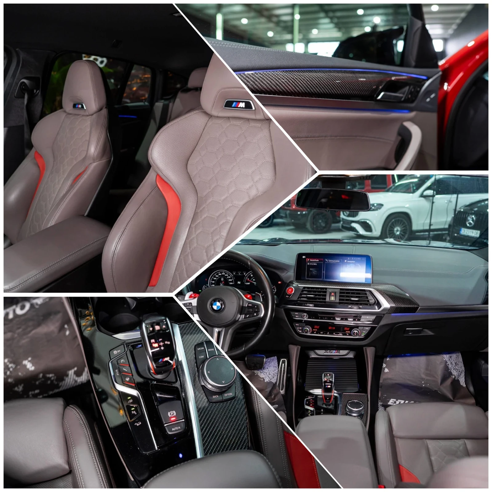 BMW X4 M COMPETITION LED CARBON HUD ЛИЗИНГ 100%, снимка 16 - Автомобили и джипове - 54411446