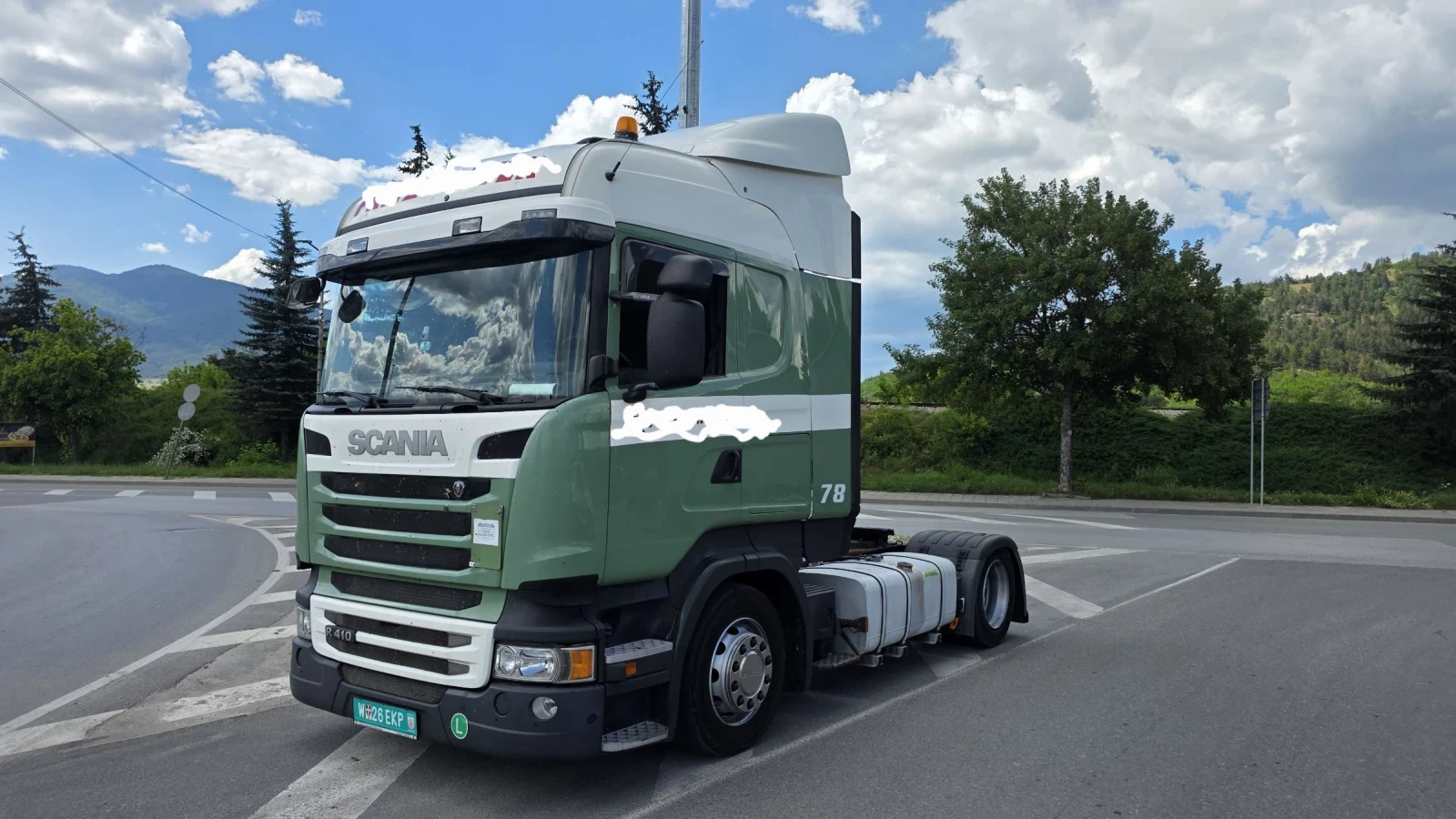 Scania R 410 EURO 6 МЕГА Хидравличен лафет