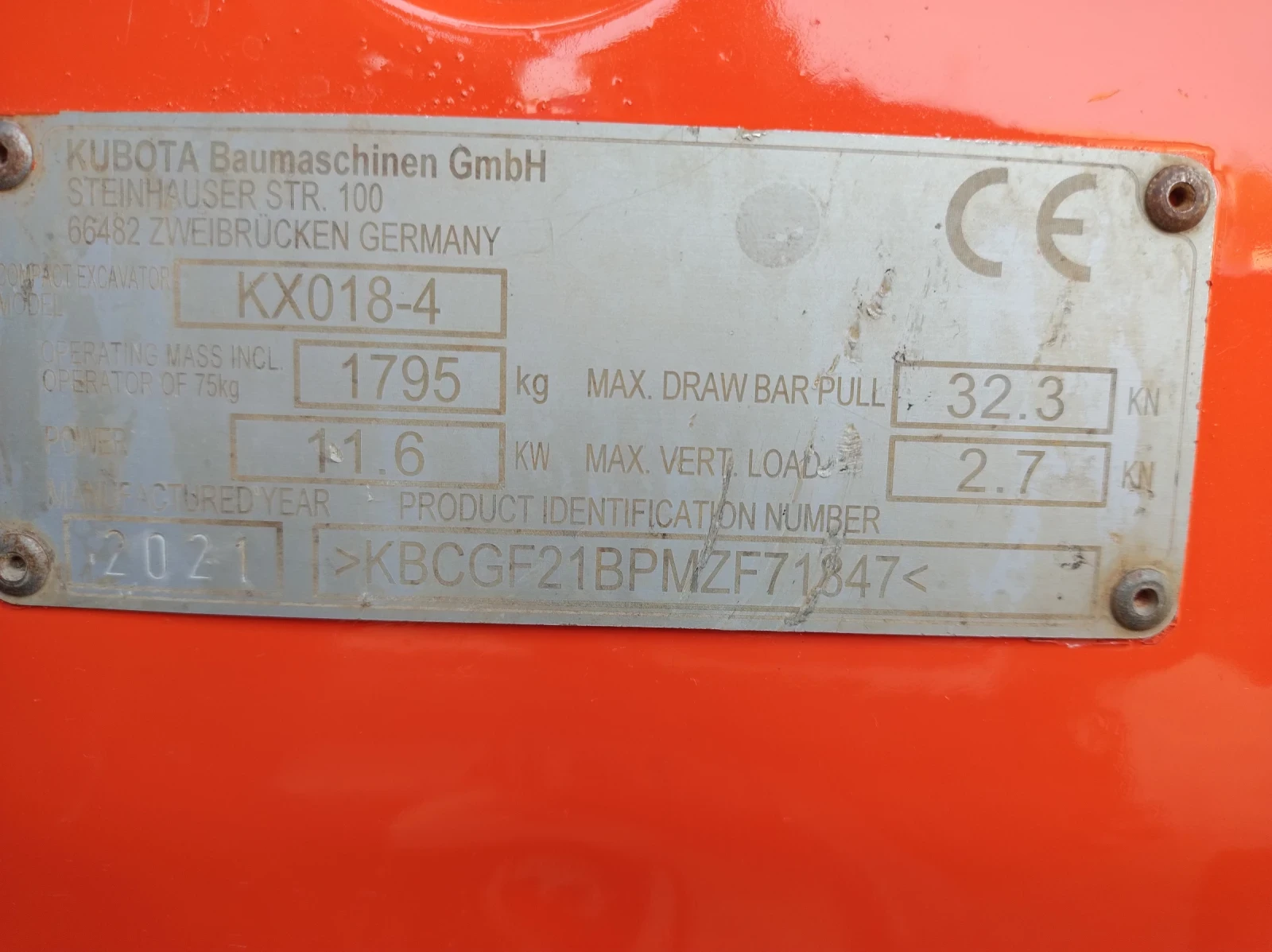 Багер Kubota KX018-4 - изображение 7