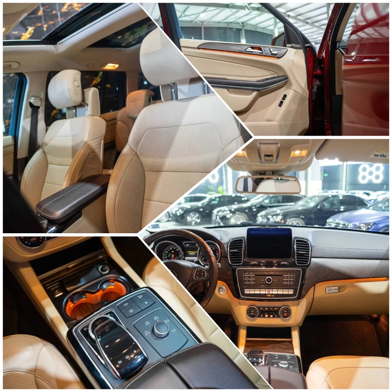 Mercedes-Benz GLS 500 550 FULL AMG LINE 7-МЕСТЕН ПАНО 3ХTV ЛИЗИНГ 100%, снимка 16 - Автомобили и джипове - 52915818