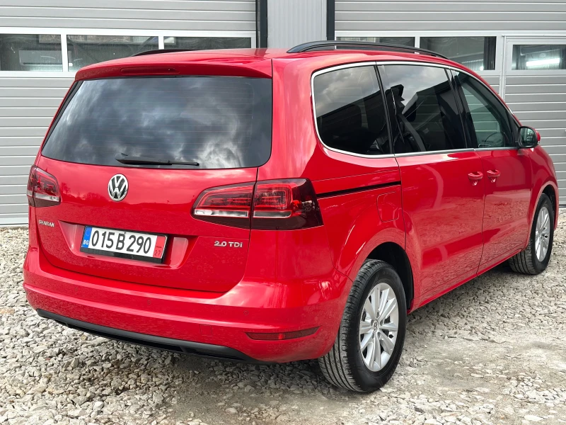 VW Sharan 2.0TDI LED ДИСТРОНИК ФЕЙСЛИФТ НАВИ ПОДГРЕВ ЕВРО 6, снимка 5 - Автомобили и джипове - 52956775