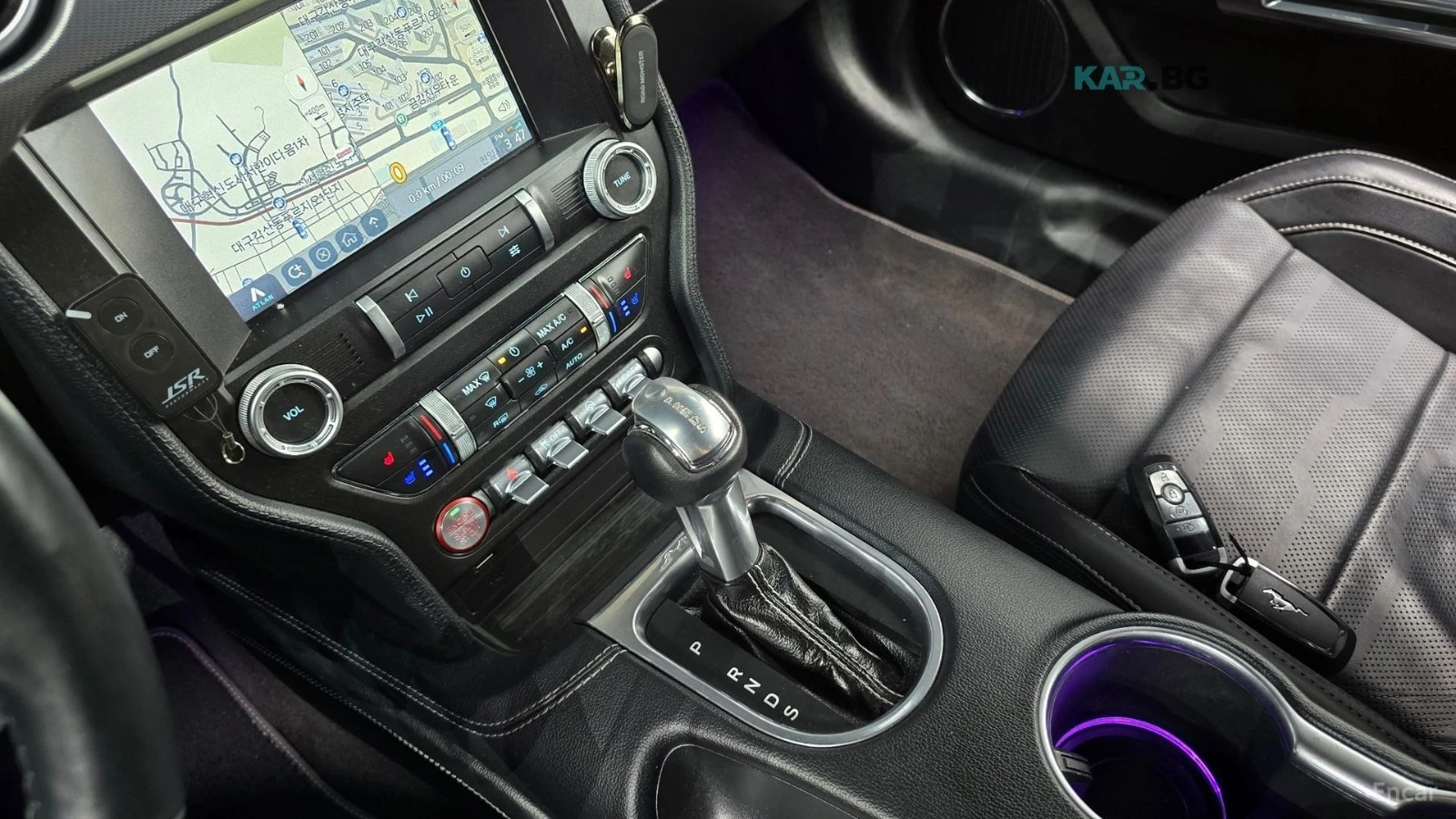 Ford Mustang * 2.3* КОЖА* ПОДГРЕВ* ОБДУХВАНЕ* NAVI* LED* , снимка 9 - Автомобили и джипове - 54892799
