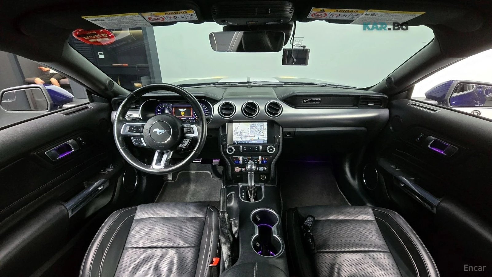 Ford Mustang * 2.3* КОЖА* ПОДГРЕВ* ОБДУХВАНЕ* NAVI* LED* , снимка 7 - Автомобили и джипове - 54892799