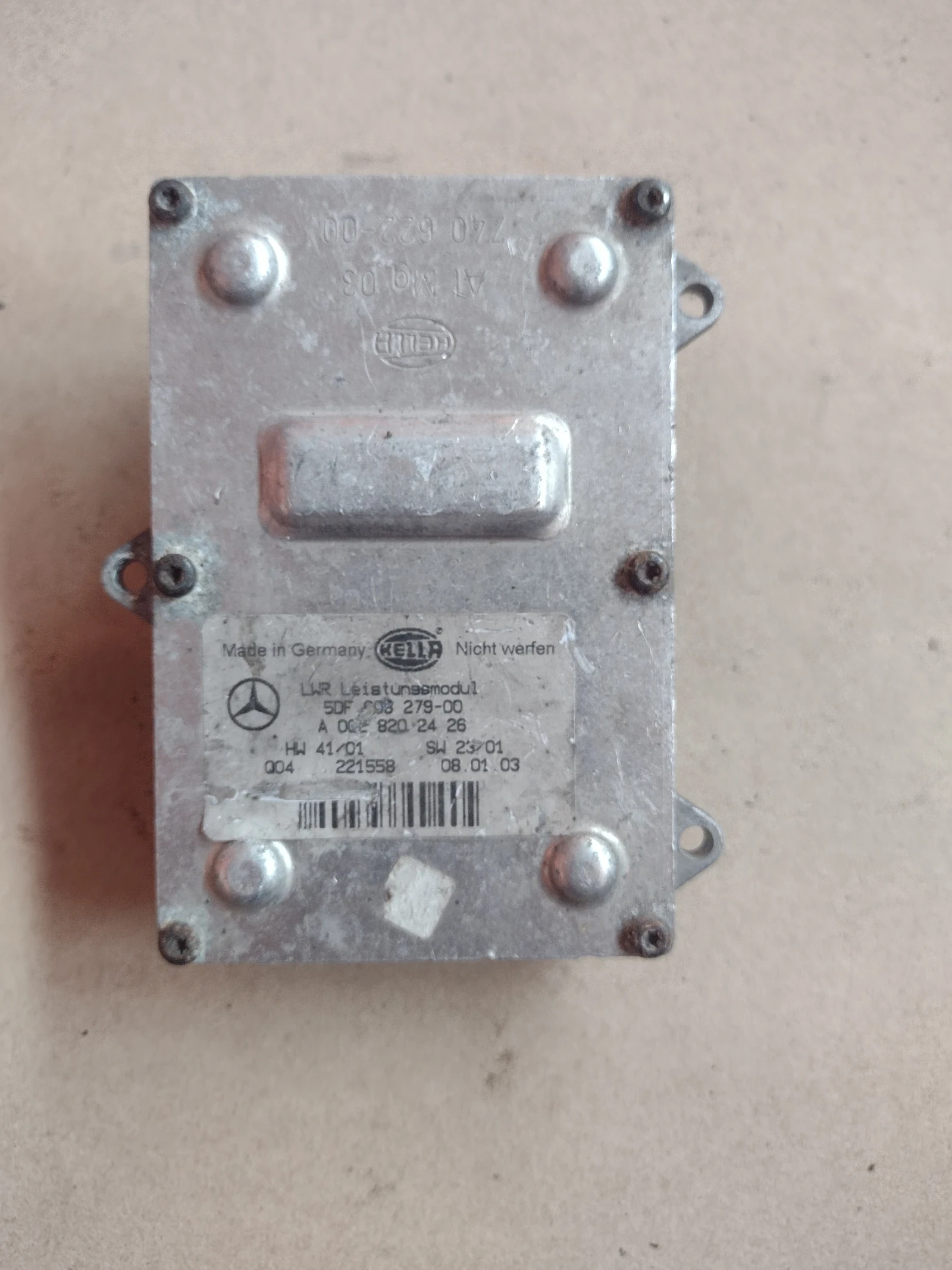 A002 820 24 26  A0028202426 XENON BALLAST модул за  MERCEDES E Class W211  5DF00827900 | Mobile.bg — изображение 1