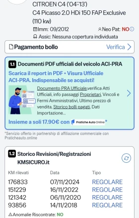 Citroen C4 Picasso 2.0HDI 150k.c. - 4899 € / 9581.61 лв. - 92112281 16