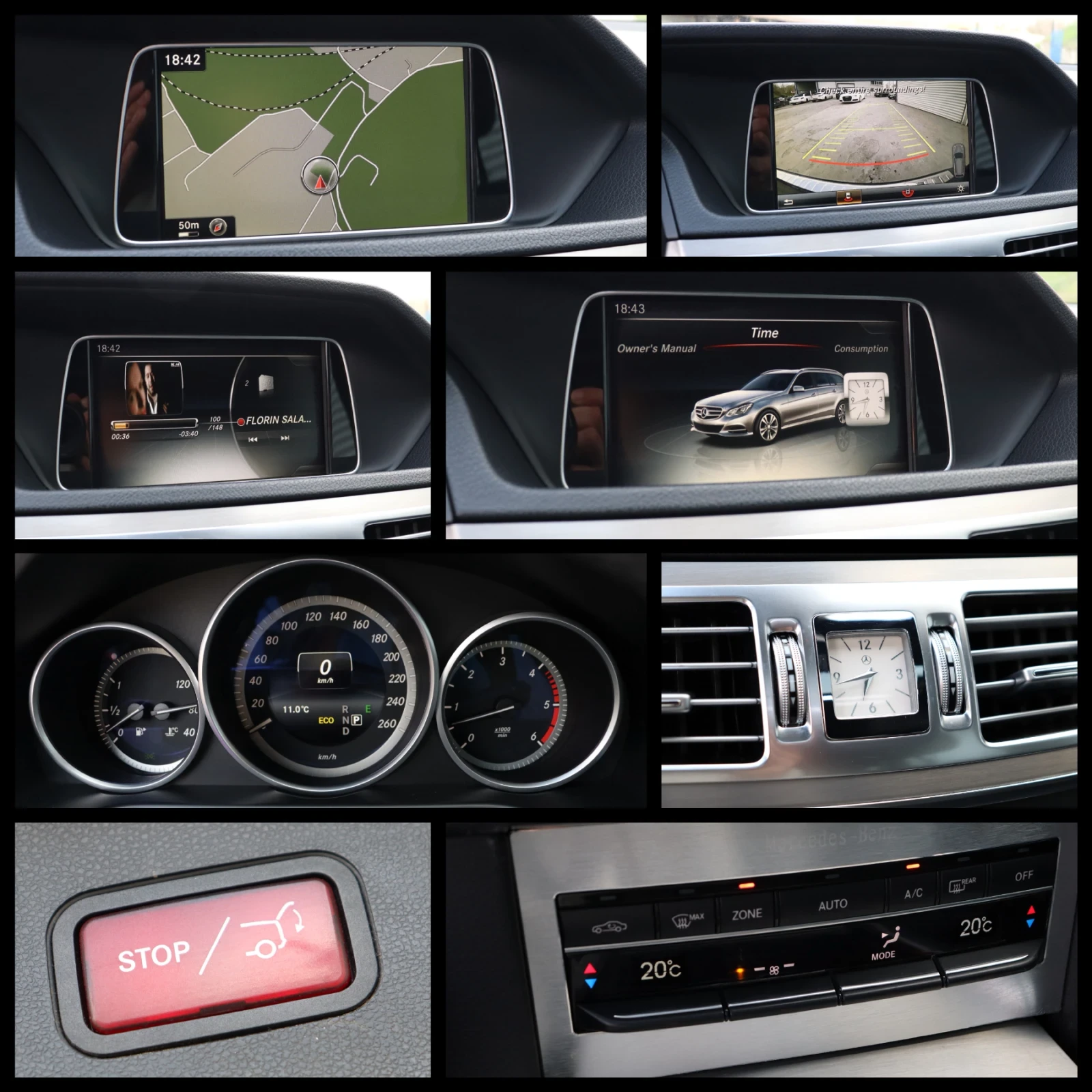 Mercedes-Benz E 300 d V6 AMG LED 9G, снимка 13 - Автомобили и джипове - 54158480