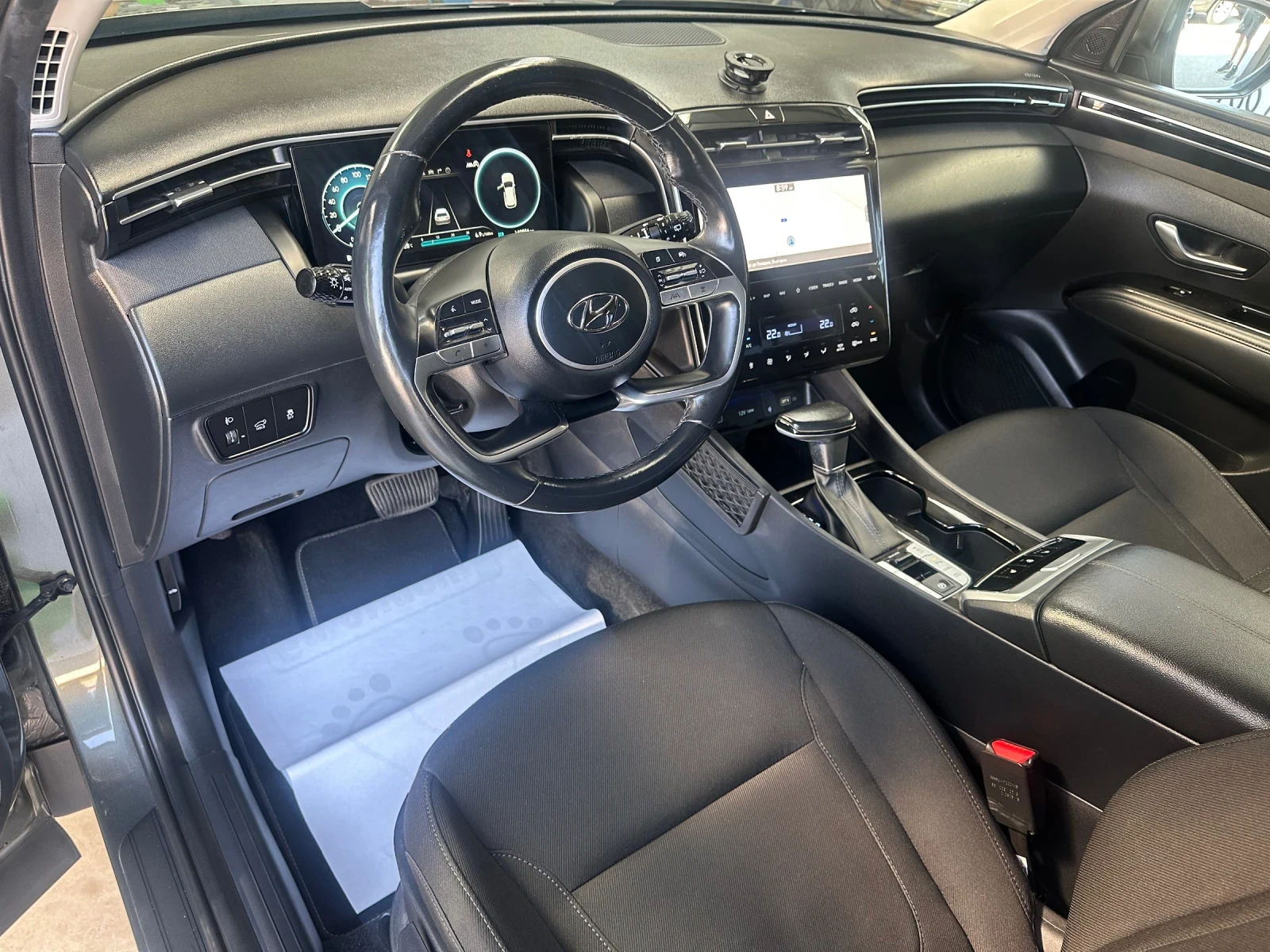 Hyundai Tucson 1, 6CRDI Mild-Hybrid Led Digital 139000km Сер.Исто, снимка 12 - Автомобили и джипове - 55200047