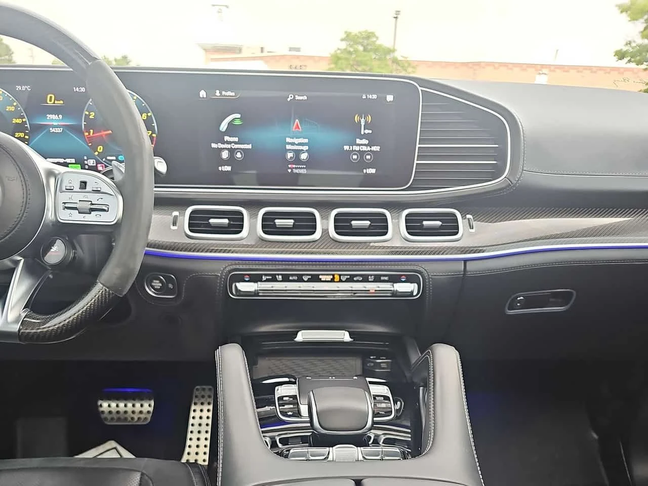 Mercedes-Benz GLE 63 S AMG BURMESTER/ДИСТРОНИК/ОБДУХВАНЕ/ПАНОРАМА/360, снимка 9 - Автомобили и джипове - 55483035