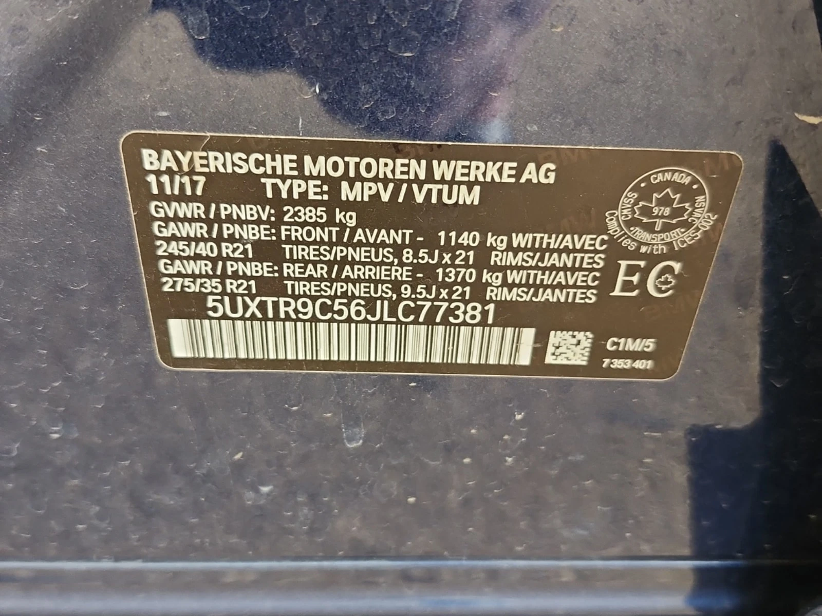 BMW X3 * XDRIVE30I * M SPORT * CARFAX * , снимка 15 - Автомобили и джипове - 56042811